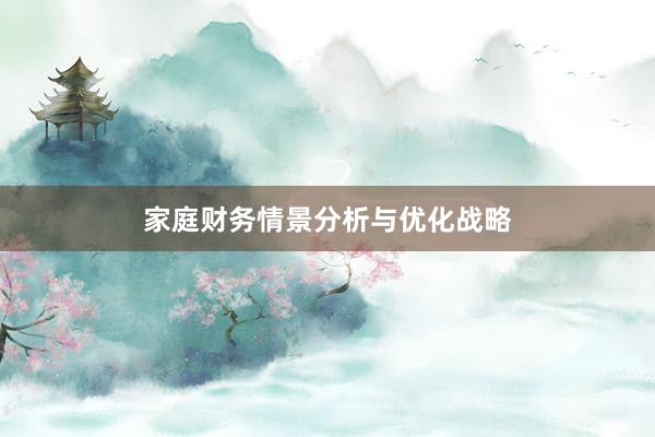 家庭财务情景分析与优化战略